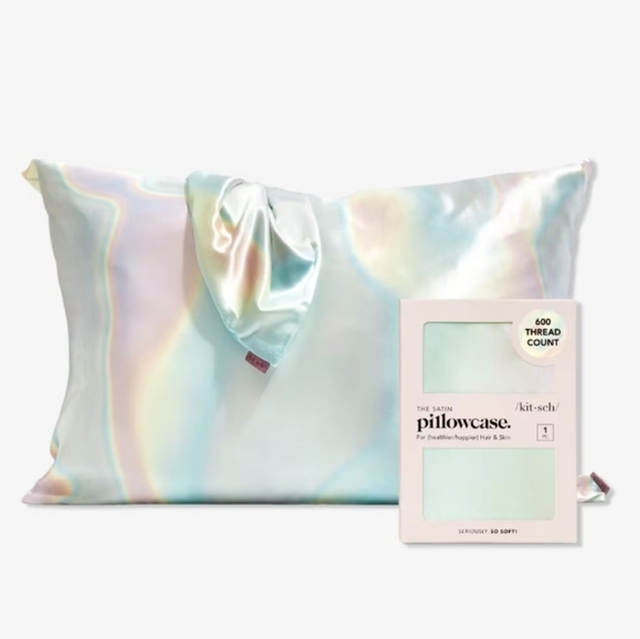 Kitsch The Satin pillowcase standard size in Aura 26" x 19" - Picture 1 of 5